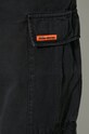 Heron Preston spodnie z domieszką lnu Vintage Wash Canvas Cargo czarny HWCF008F23FAB0011000