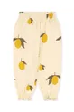Παιδικό βαμβακερό παντελόνι Konges Sløjd κίτρινο