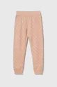 różowy Guess spodnie dresowe dziecięce Dziewczęcy
