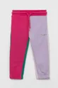 барвистий Дитячі бавовняні штани Guess Для дівчаток