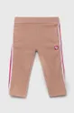 розовый Детские хлопковые брюки Guess Для девочек