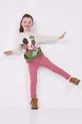 różowy Mayoral spodnie dziecięce Dziewczęcy