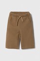 United Colors of Benetton spodnie bawełna brązowy 3J68GF02U.P.SEASONAL
