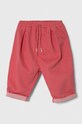 United Colors of Benetton spodnie niemowlęce z elastanem różowy 4AU0AF00N.W.SEASONAL