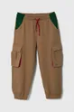 beżowy Sisley spodnie dresowe dziecięce Dziewczęcy