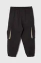 Sisley spodnie dresowe dziecięce czarny