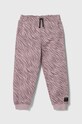 Детские хлопковые штаны Sisley 3NTDXF00Y.G.SEASONAL розовый AW23
