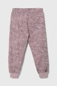 Fete Sisley pantaloni de trening din bumbac pentru copii 3NTDXF00Y.G.SEASONAL roz