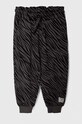 Sisley pantaloni de trening din bumbac pentru copii 3NTDXF00Y.G.SEASONAL negru AW23