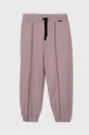 fioletowy Sisley spodnie dresowe dziecięce Dziewczęcy