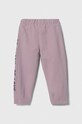United Colors of Benetton spodnie dresowe dziecięce 3GNSCF042.G.SEASONAL fioletowy AW23