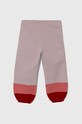 United Colors of Benetton spodnie dresowe bawełniane dziecięce 3J68GF02X.P.SEASONAL fioletowy AW23