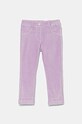 United Colors of Benetton spodnie dziecięce fioletowy 4DZBGE00L.P.SEASONAL