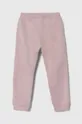 United Colors of Benetton spodnie dresowe dziecięce różowy