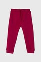 United Colors of Benetton spodnie dresowe dziecięce dzianina różowy 39M2GF01B.P.SEASONAL