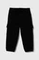 Дитячі спортивні штани United Colors of Benetton трикотаж чорний 3EB5CF04B.G.SEASONAL