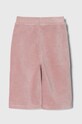 United Colors of Benetton spodnie dziecięce 4DZBGF01E.P.SEASONAL różowy AW24