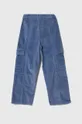 Детские вельветовые брюки United Colors of Benetton голубой