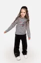 чёрный Детские спортивные штаны Coccodrillo Для девочек