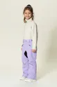 fialová Detské lyžiarske nohavice Gosoaky BIG BAD WOLF