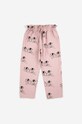Bobo Choses spodnie dresowe bawełniane dziecięce 223AC071 różowy AW23