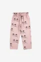 Bobo Choses spodnie dresowe bawełniane dziecięce różowy