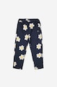 Детские хлопковые брюки Bobo Choses 223AC080 тёмно-синий AW23