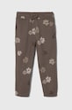 Abercrombie & Fitch pantaloni de trening pentru copii tricotaj bej KI247.3027