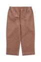 Детски памучен панталон Konges Sløjd KS6136 бежов AW24