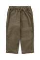 Konges Sløjd pantaloni de bumbac pentru copii KS6136 verde AW24