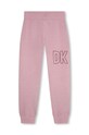 Dkny spodnie dresowe bawełniane dziecięce D54000.162.174 fioletowy AW23
