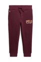 Polo Ralph Lauren spodnie dresowe dziecięce dzianina bordowy 322919515001