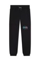 Παιδικό βαμβακερό παντελόνι DKNY D54005.162.174 μαύρο AW23