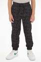 Calvin Klein Jeans spodnie dresowe bawełniane dziecięce wzorzyste czarny IB0IB01896.9BYX