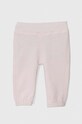 United Colors of Benetton spodnie dresowe bawełniane niemowlęce 3J70AF013.W.SEASONAL różowy AW23