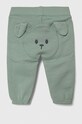 Kojenecké bavlněné tepláky United Colors of Benetton 3J70AF013.W.SEASONAL zelená AW23