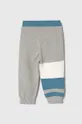 Sisley pantaloni tuta in cotone bambino/a grigio