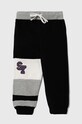 Детские хлопковые штаны Sisley 3J68XF011.G.SEASONAL чёрный AW23