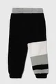 Chłopiec Sisley spodnie dresowe bawełniane dziecięce 3J68XF011.G.SEASONAL czarny