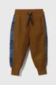 brązowy Sisley spodnie dresowe dziecięce Dziecięcy