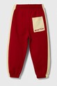United Colors of Benetton spodnie dresowe bawełniane dziecięce 3FPPCF03W.G.SEASONAL czerwony AW23