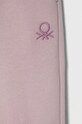 Хлопчик Дитячі бавовняні штани United Colors of Benetton x Disney 3J68CF04K.G.SEASONAL фіолетовий