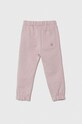 United Colors of Benetton spodnie dresowe bawełniane dziecięce x Disney 3J68GF03G.P.SEASONAL fioletowy AW23