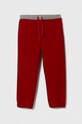 United Colors of Benetton spodnie dresowe dziecięce wzorzyste czerwony 3PANGF02R.P.SEASONAL
