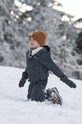 Хлопчик Дитячі штани для зимових видів спорту Jack Wolfskin GLEEL 2L INS PRINT BIB 1610451 сірий