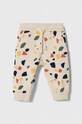 zippy spodnie dresowe bawełniane niemowlęce wzorzyste szary 3105565001