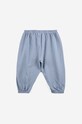 Chłopiec Bobo Choses spodnie dresowe bawełniane niemowlęce 223AB060 niebieski