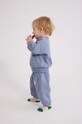 Bobo Choses pantaloni de trening din bumbac pentru bebeluși 223AB060 albastru