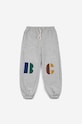 Bobo Choses spodnie dresowe bawełniane dziecięce 223AC066 szary AW23
