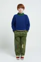 πράσινο Παιδικό βαμβακερό παντελόνι Bobo Choses Παιδικά